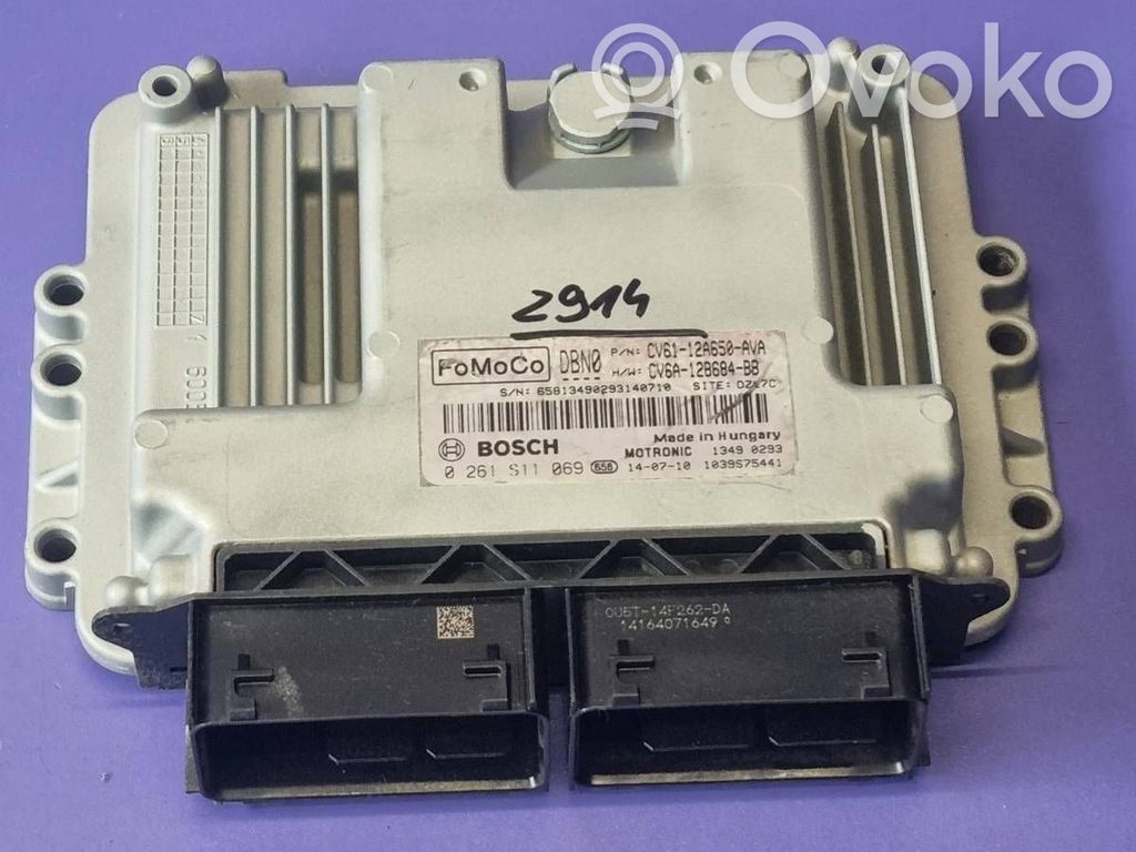 Engine control unit/module ECU   CV6A12B684BB,CV6112A650AVA,0261011069