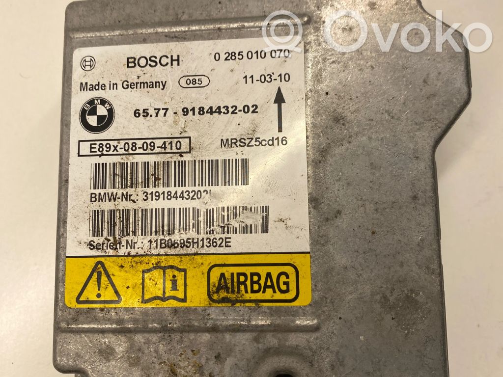 Unidad de control/módulo del Airbag   31918443202,9184432,0285010070,MRSZ5CC16