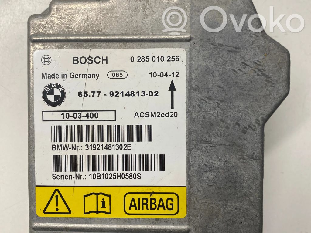 Airbag control unit/module   31921481302E,0285010256,9214813