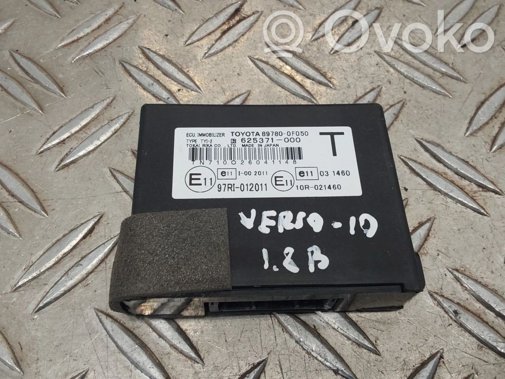 Toyota Verso Immobilizer control unit/module 