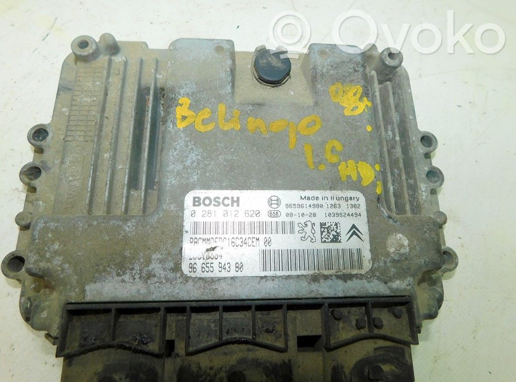 Engine control unit/module ECU   9665594380,189610