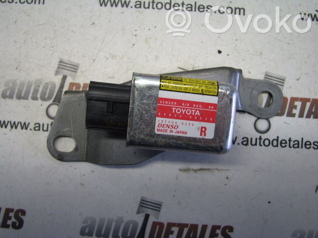 Lexus LS 430 Sensor impacto/accidente para activar Airbag 