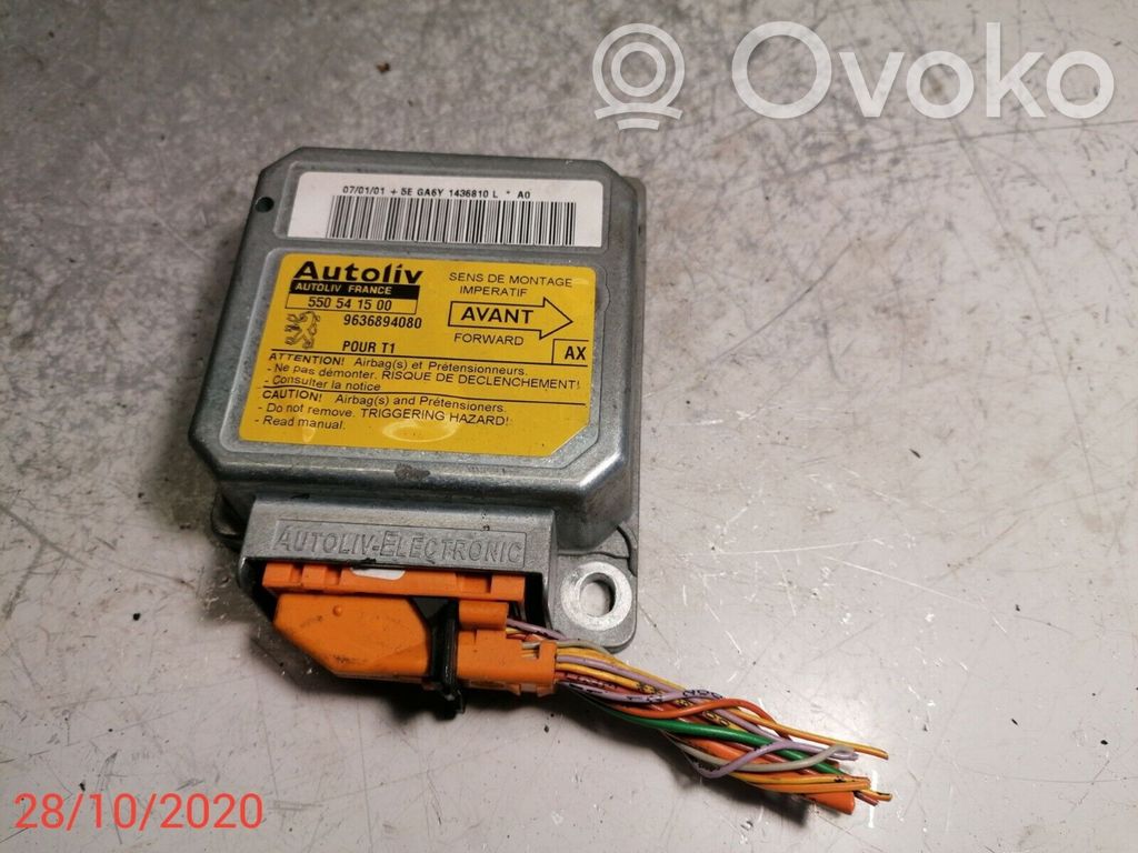 Peugeot 206 Airbag control unit/module 