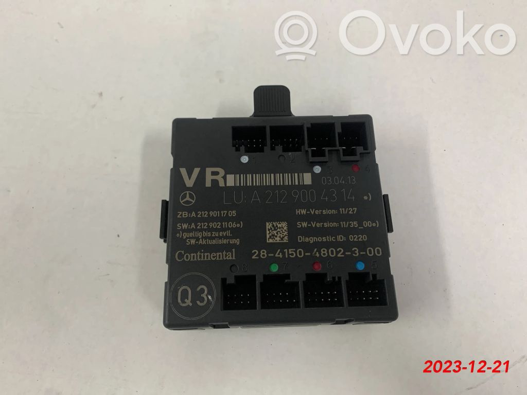 Mercedes-Benz E W212 Door control unit/module 