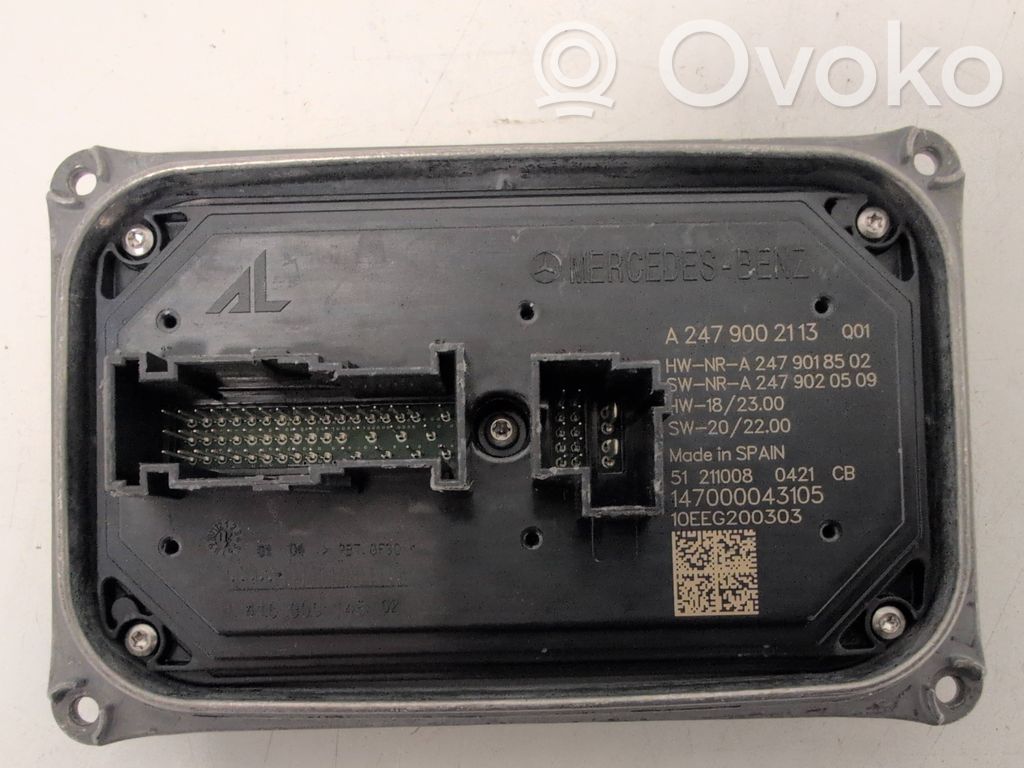Mercedes-Benz B W247 Módulo de control de balasto LED 