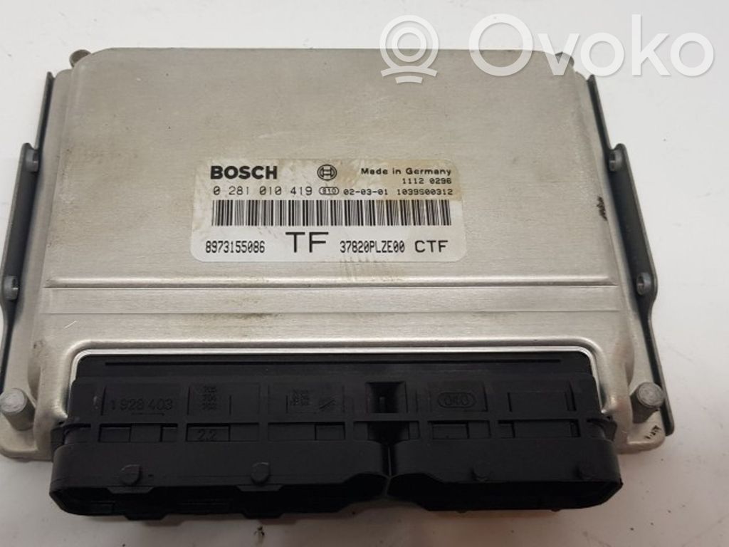Honda Civic Engine control unit/module 