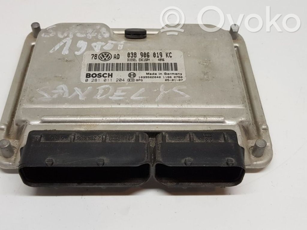 Engine control unit/module   038906019KC,0281011204