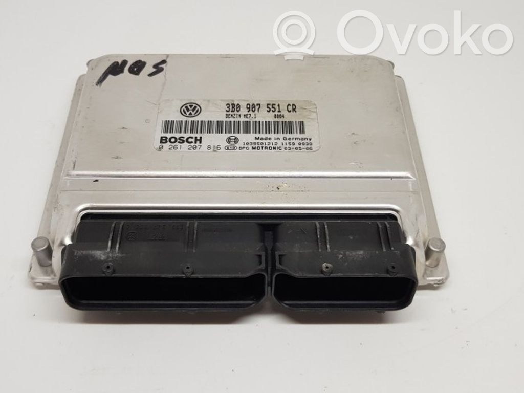 Engine control unit/module   3B0907551CR,0261207816