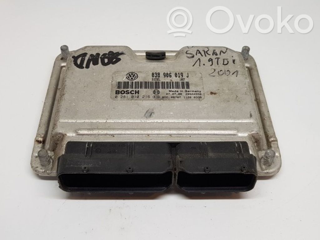Engine control unit/module   038906019J,0281010216