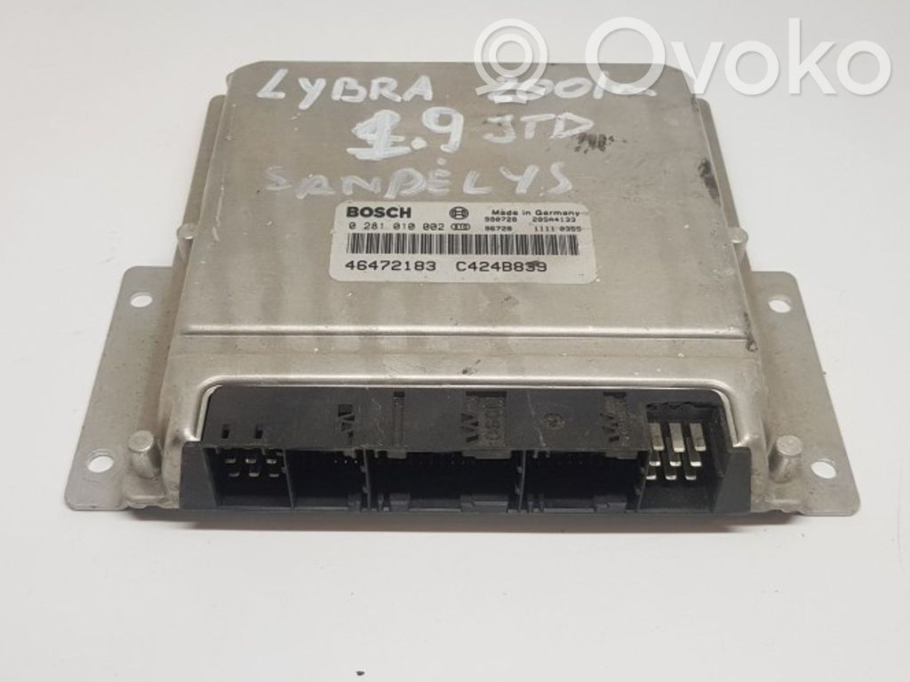 Lancia Lybra Engine control unit/module 
