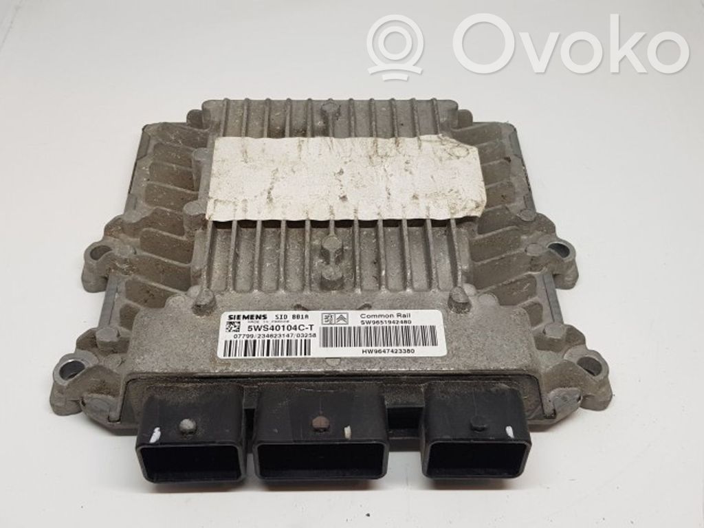 Peugeot 307 Engine control unit/module 