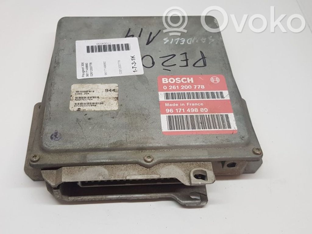 Engine control unit/module   0261200778,9617149880