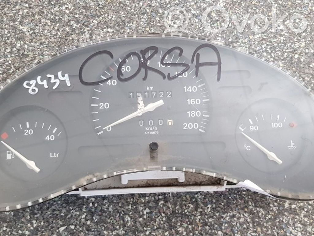 Opel Corsa C Speedometer (instrument cluster) 
