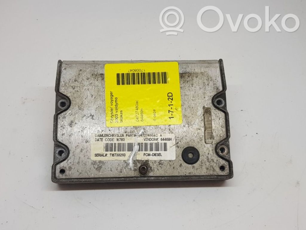 Chrysler Voyager Variklio valdymo blokas 