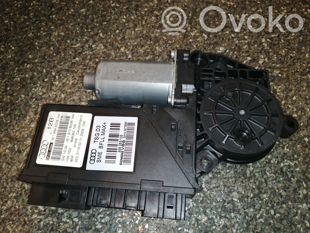 Audi A8 S8 D3 4E Front door window regulator motor 