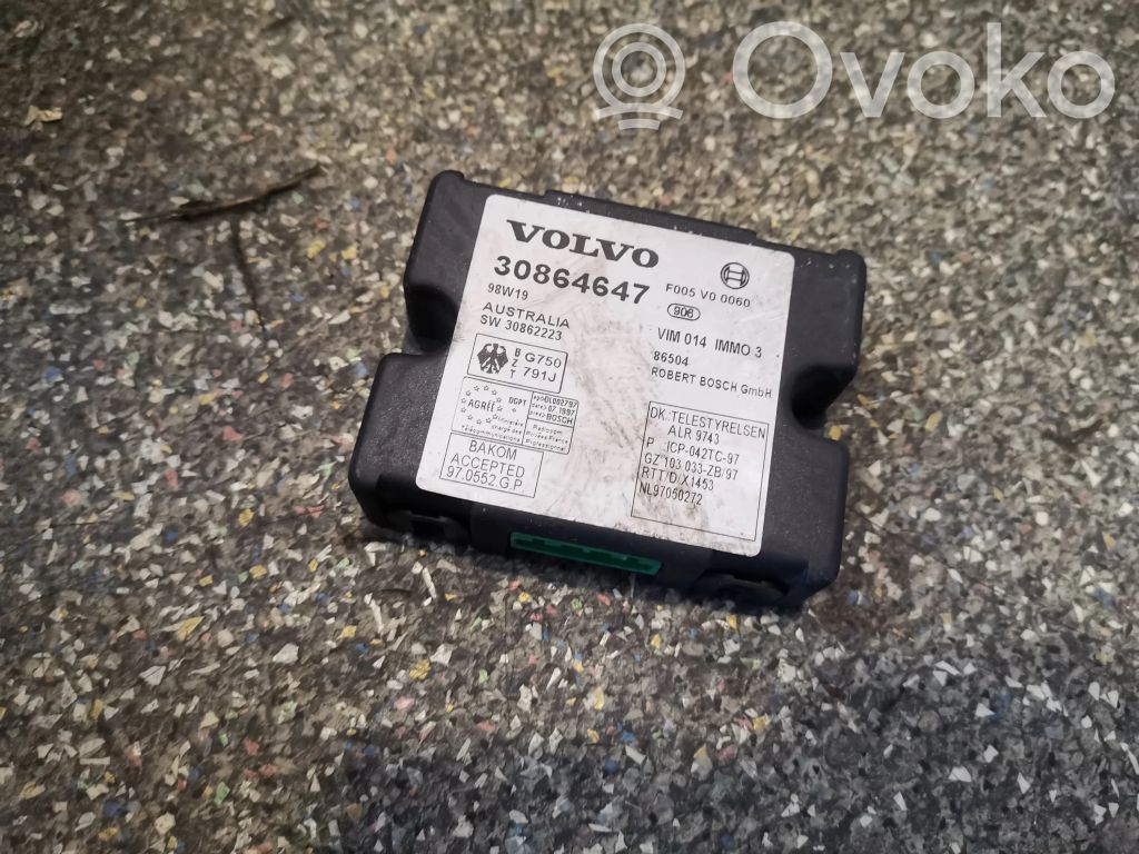 Volvo S40, V40 Citu veidu vadības bloki / moduļi 