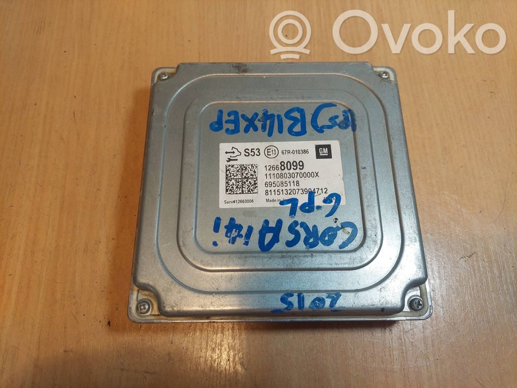 Unité de commande, module ECU de moteur   12668099,12663006,695085118