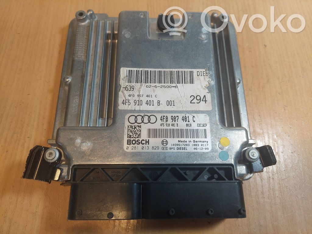 Engine control unit/module ECU   0281013829,4F0907401C,4F5910401B,EDC16CP