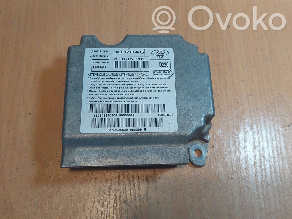 Airbag control unit/module   51805046,53284384