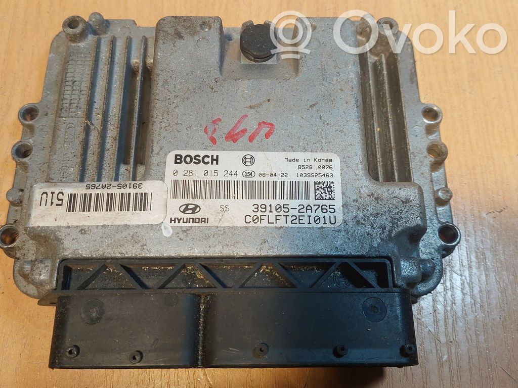 Engine control unit/module ECU   0281015244,391052A765