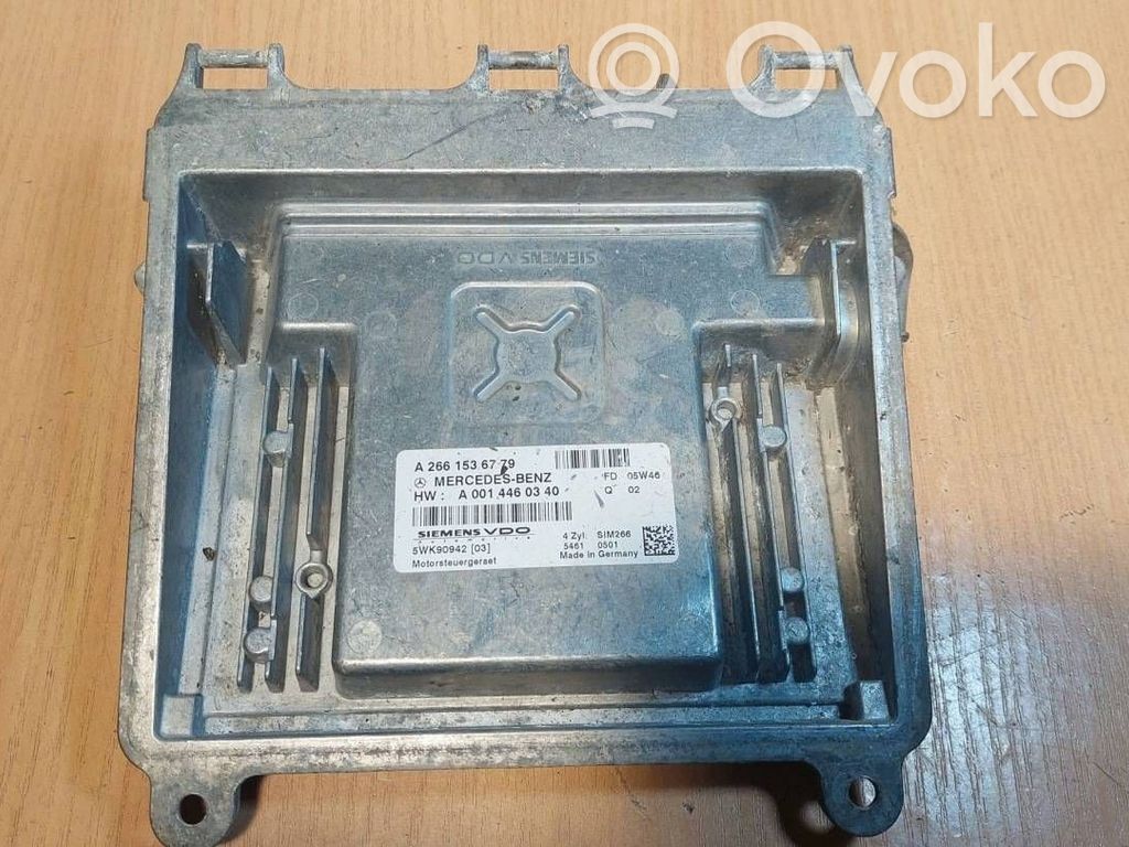 Mercedes-Benz A W169 Komputer / Sterownik ECU silnika 