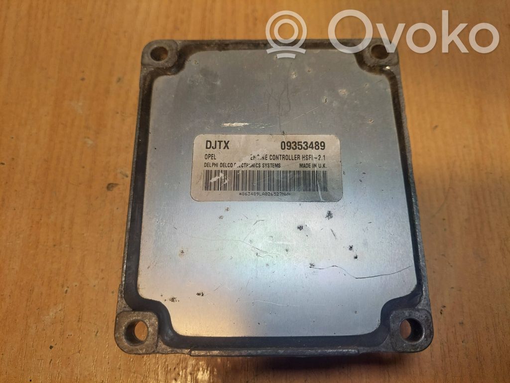 Engine control unit/module ECU   09353489,HSFI21