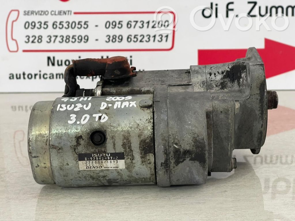 Isuzu D-Max Starter motor 