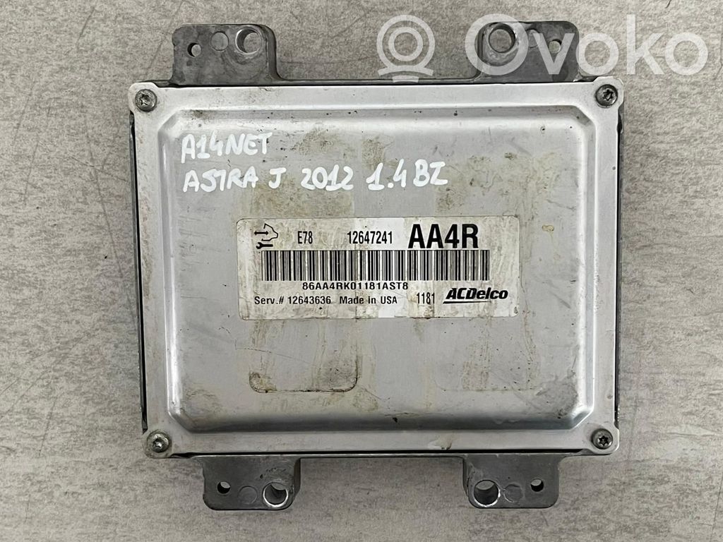 Engine control unit/module   12668866,12643636,12647241,12668866,A14NET