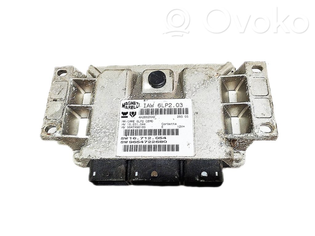 Engine control unit/module   9654722680,IAW6LP203