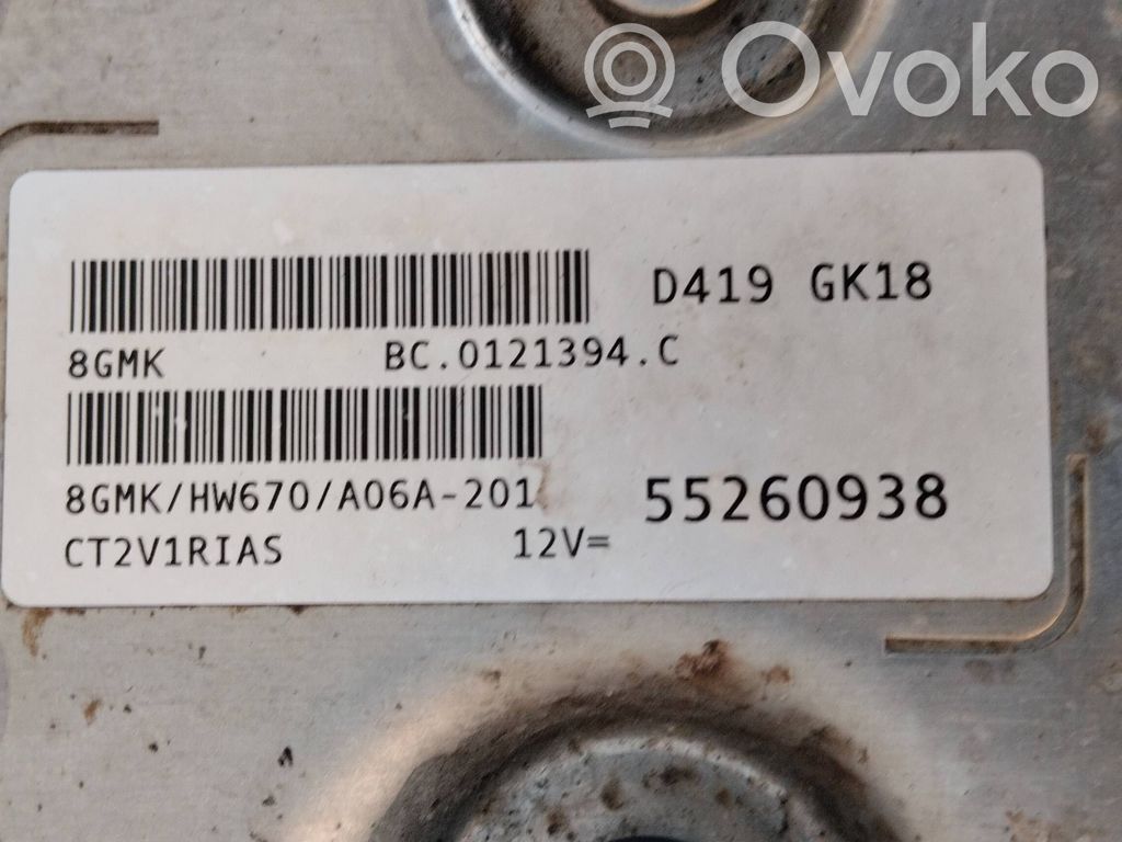 Engine control unit/module   55260938,D419GK18,CT2V1RIAS,B0121394
