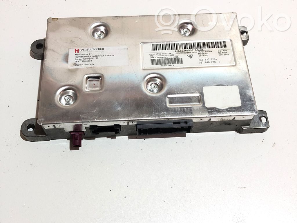 Porsche Cayenne (9PA) Bluetooth control unit module 