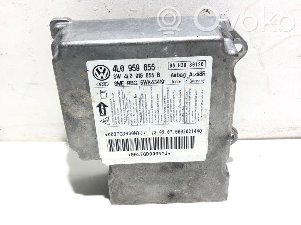 Airbag control unit/module   4L0959655,4L0910655B,5WK43419