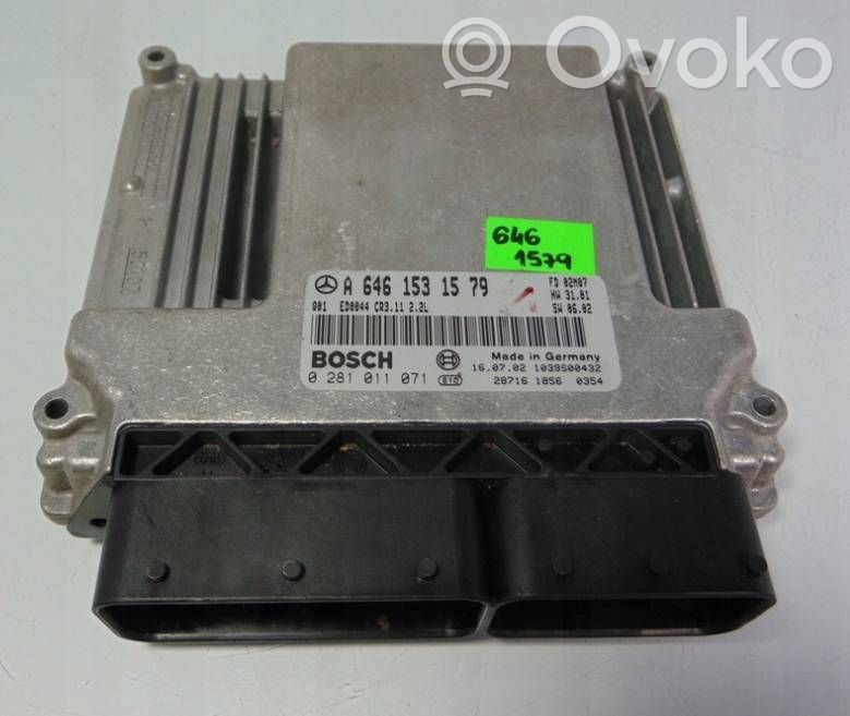 Engine control unit/module   6461501579,0281011071,A6461501579