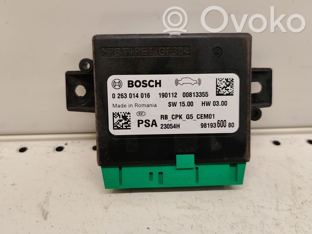 Toyota Proace Unitate/modul de comandă parcare PDC 
