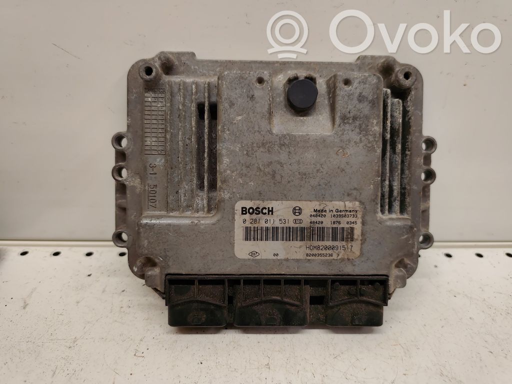 Engine control unit/module   0281011531,8200355236,1039S03733,H0M8200091517