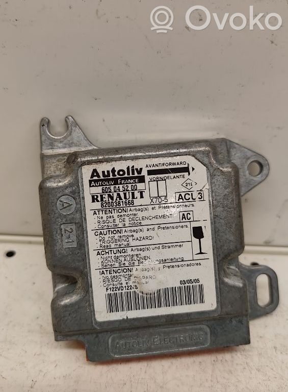 Airbag control unit/module   8200381668