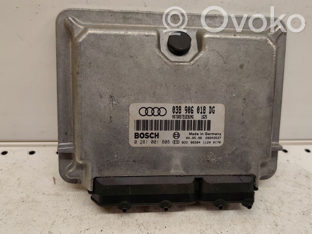 Engine control unit/module   038906018DG,0281001808,28SA3537