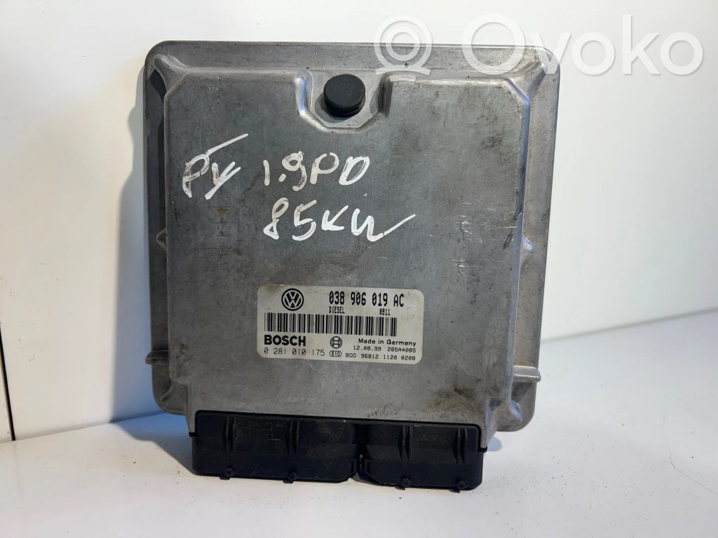Engine control unit/module   038906019AC,28SA4085,0281010175