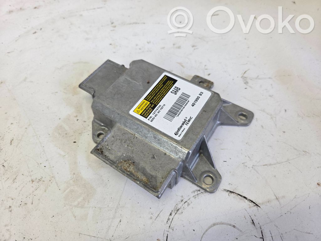 Saab 9-3 Ver2 Turvatyynyn ohjainlaite/moduuli 