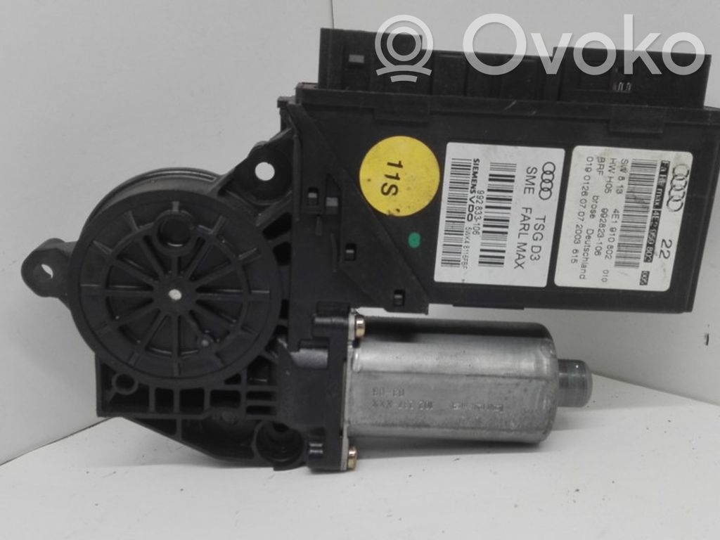 Audi A8 S8 D3 4E Front door window regulator motor 