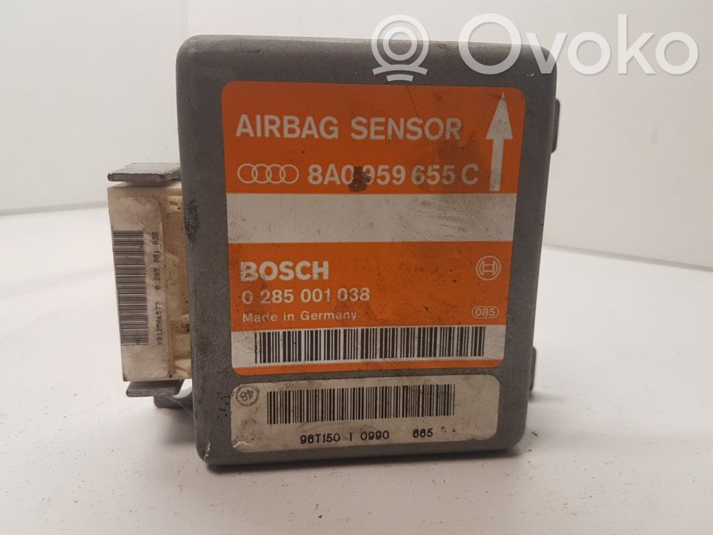 Airbag control unit/module   8A0959655C,0285001038