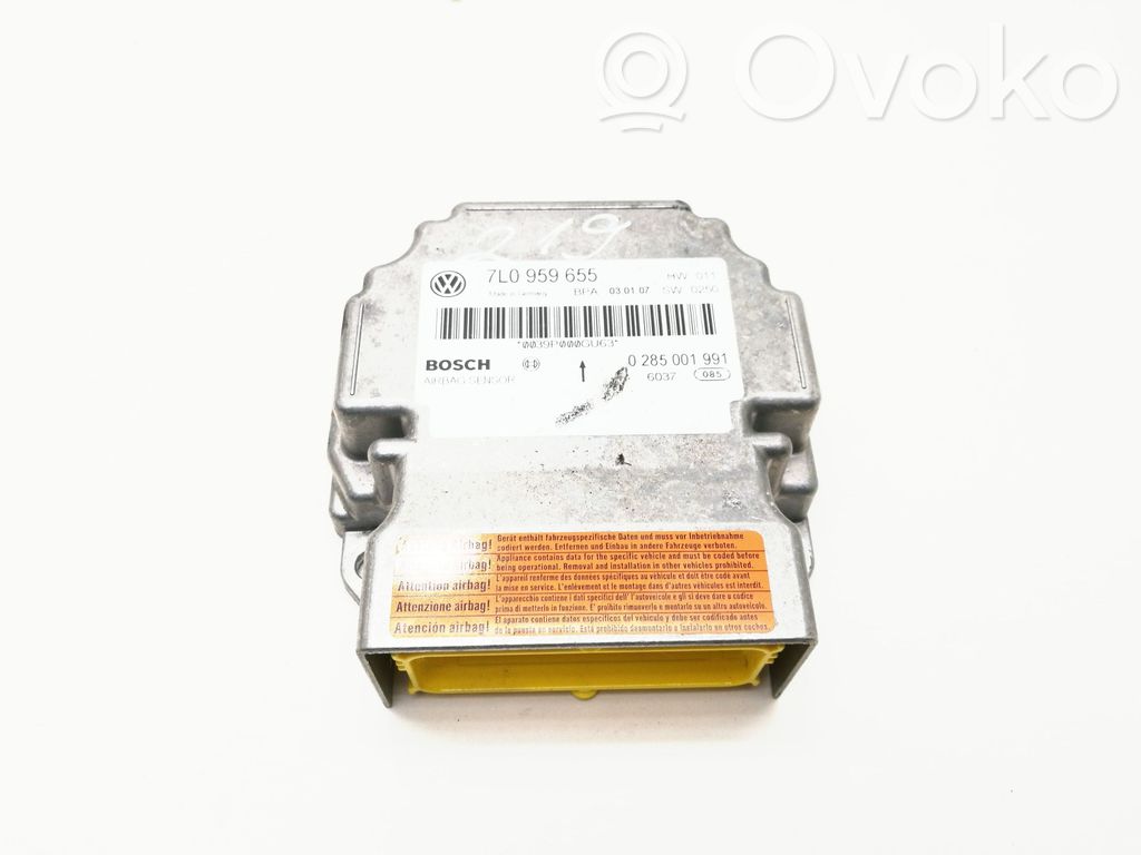 Volkswagen Touareg I Airbag control unit/module 