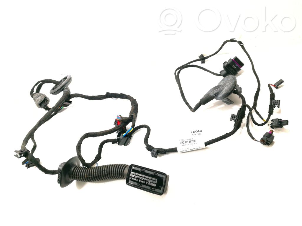 Audi A8 S8 D4 4H Cableado de puerta trasera 