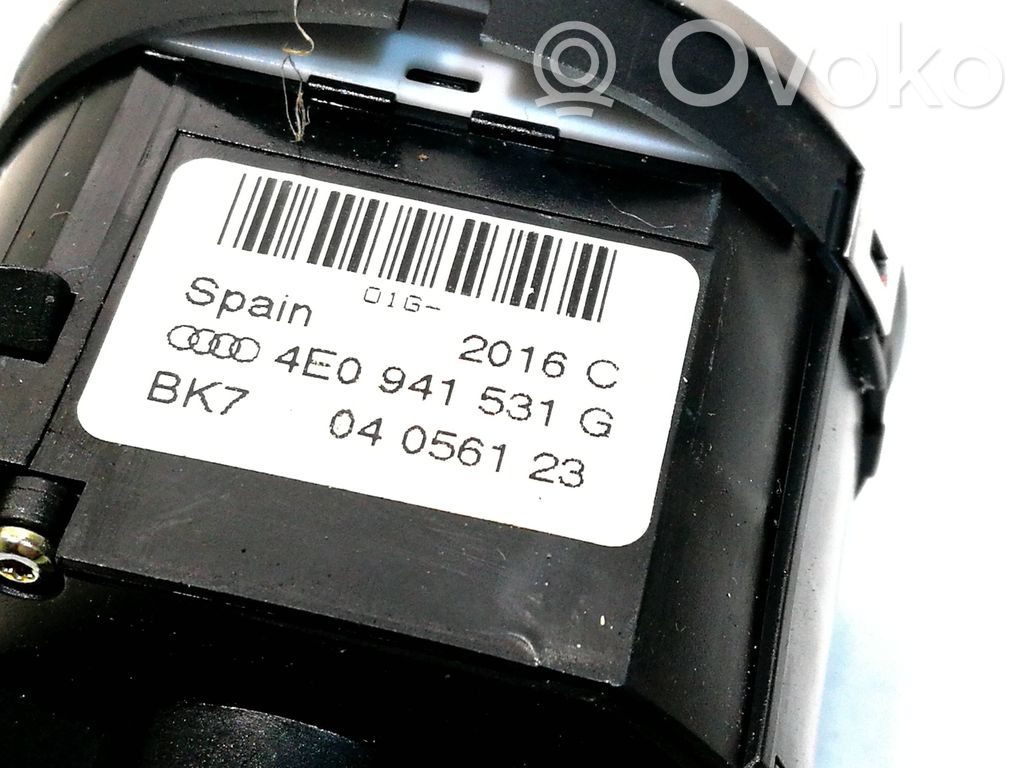 Audi A8 S8 D3 4E Light switch 