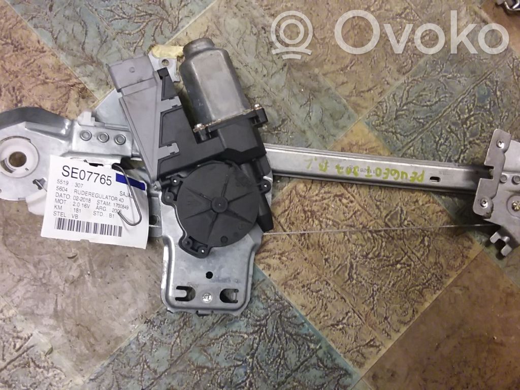 Peugeot 307 Macara ușă față cu motor