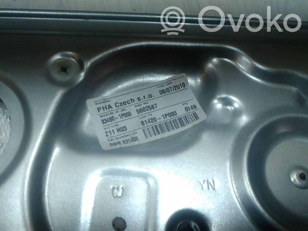 KIA Venga Macara ușă față cu motor 
