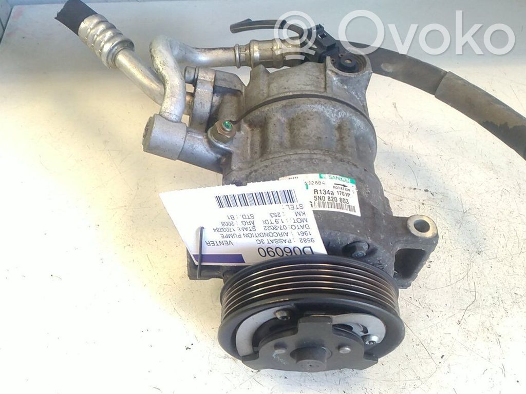Volkswagen PASSAT B6 Kompresor / Sprężarka klimatyzacji A/C 
