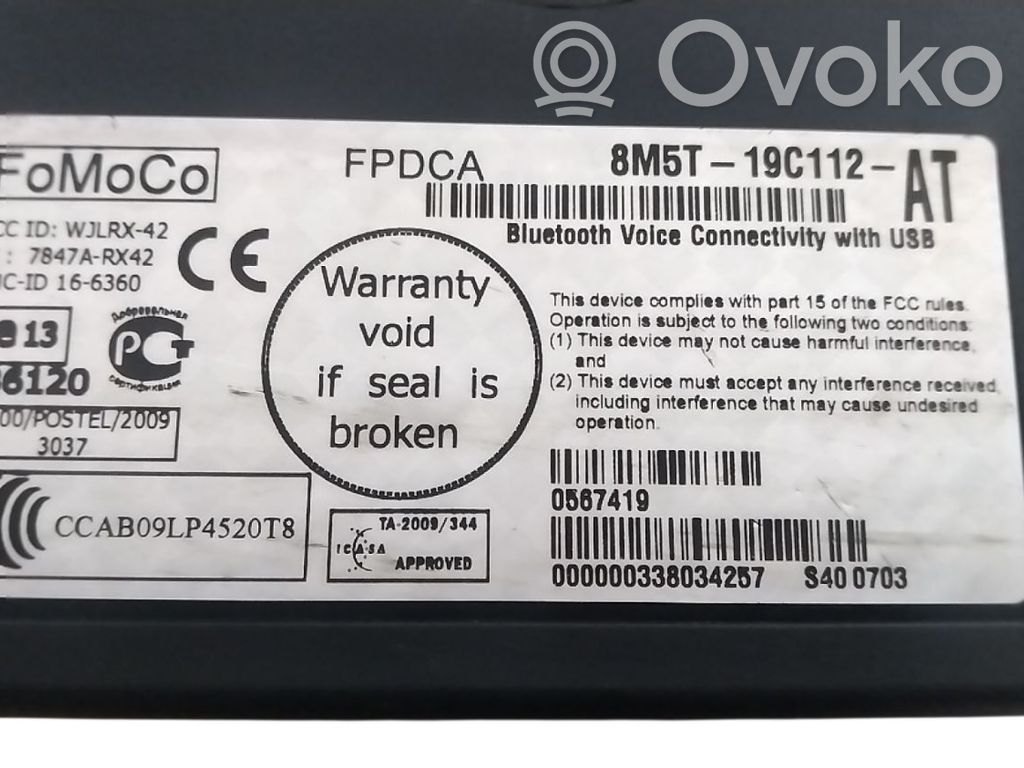 Bluetoothin ohjainlaite/moduuli   8M5T19C112AT