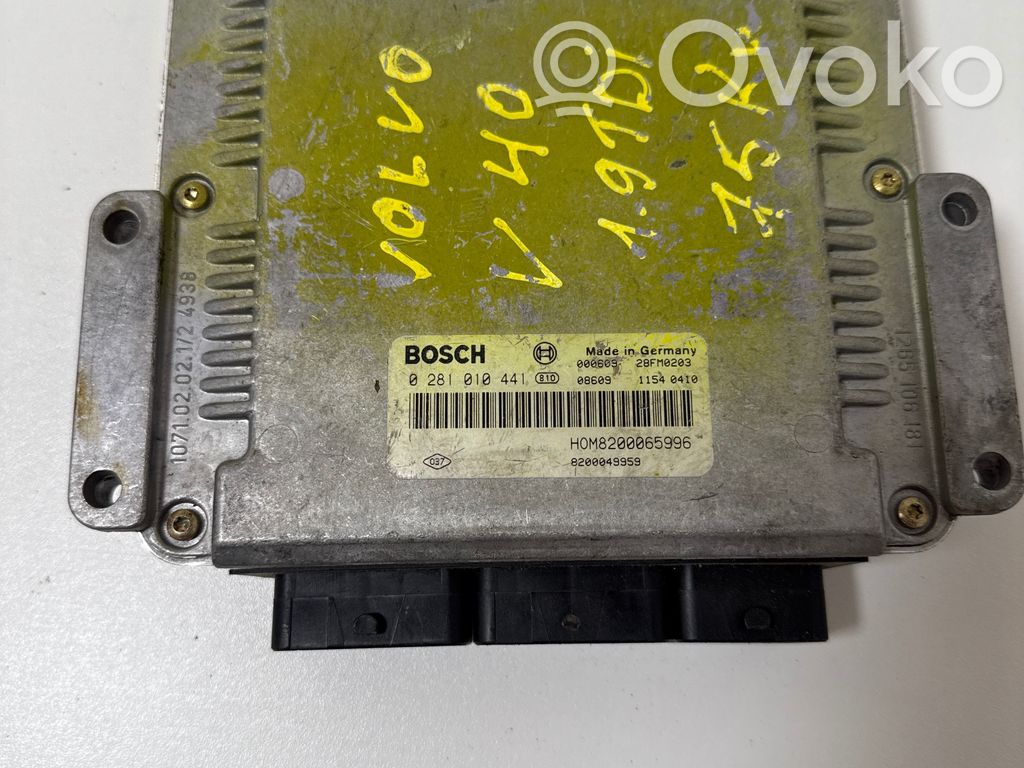 Volvo S40, V40 Engine control unit/module 