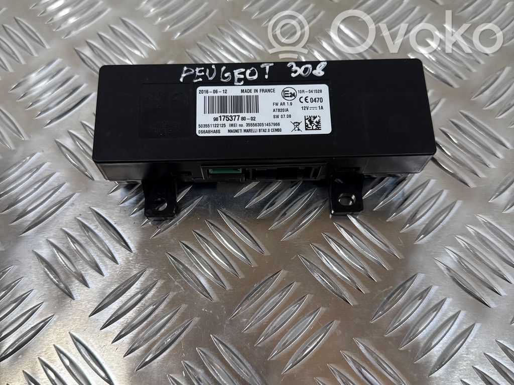 Peugeot 308 Bluetooth control unit module 